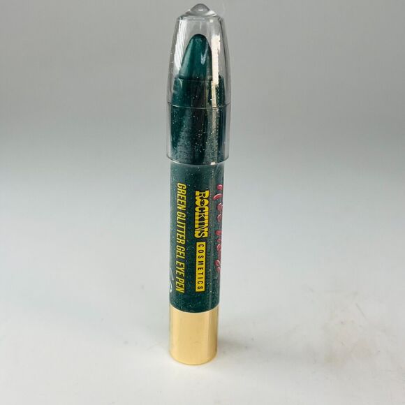 Rockins Cosmetics Hot Mess Threesome Eye Pens Glitter Blue Green Black .14oz NIB - Picture 5 of 6